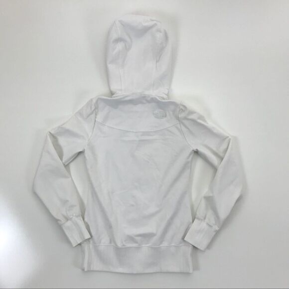 NORTH FACE Jacket Casual White Full Button Closure Hooded Outdoor Women's XS - Picture 6 of 7